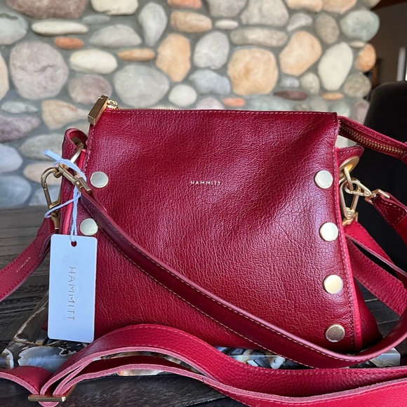 Hammitt Bags New Hammitt Bryant Leather Medium Shoulder Bag In Winter Cherry Poshmark